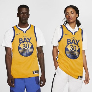 Jersey Nike Stephen Curry Warriors Statement Edition NBA Swingman Barbati Albi Albastri | MWVK-50814